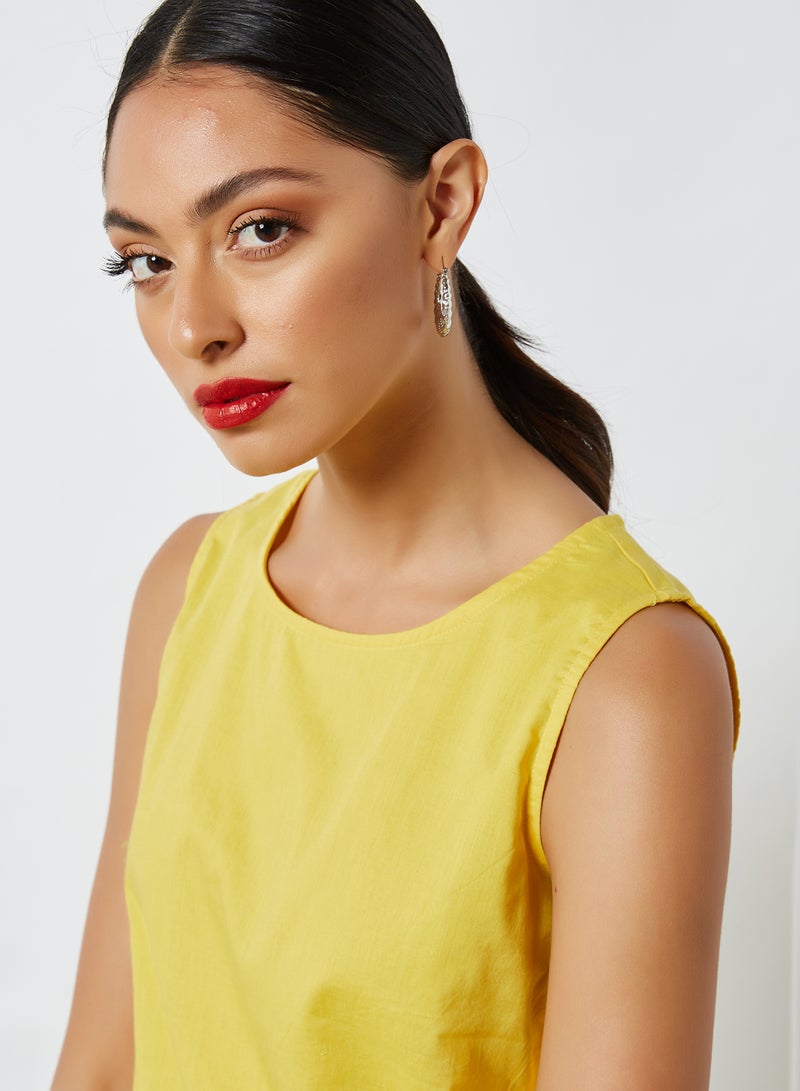 Aila Casual Fashionable Top Mustard - Image 3