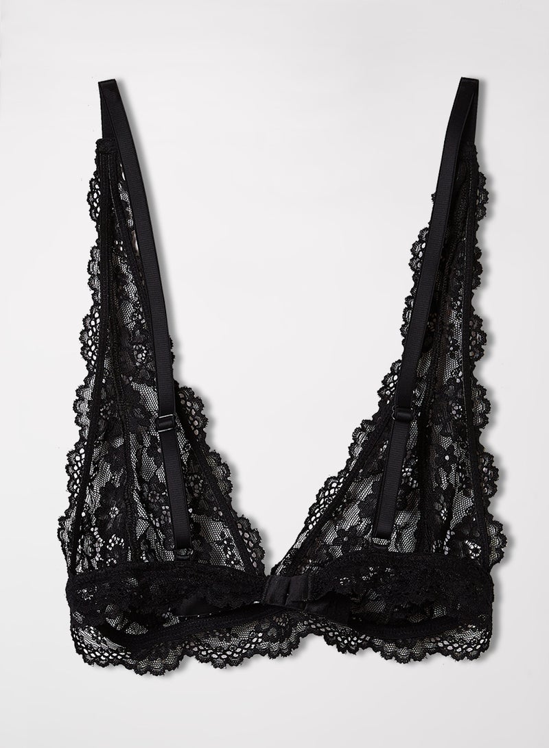 trendyol - Lace Bralette Black - Image 1