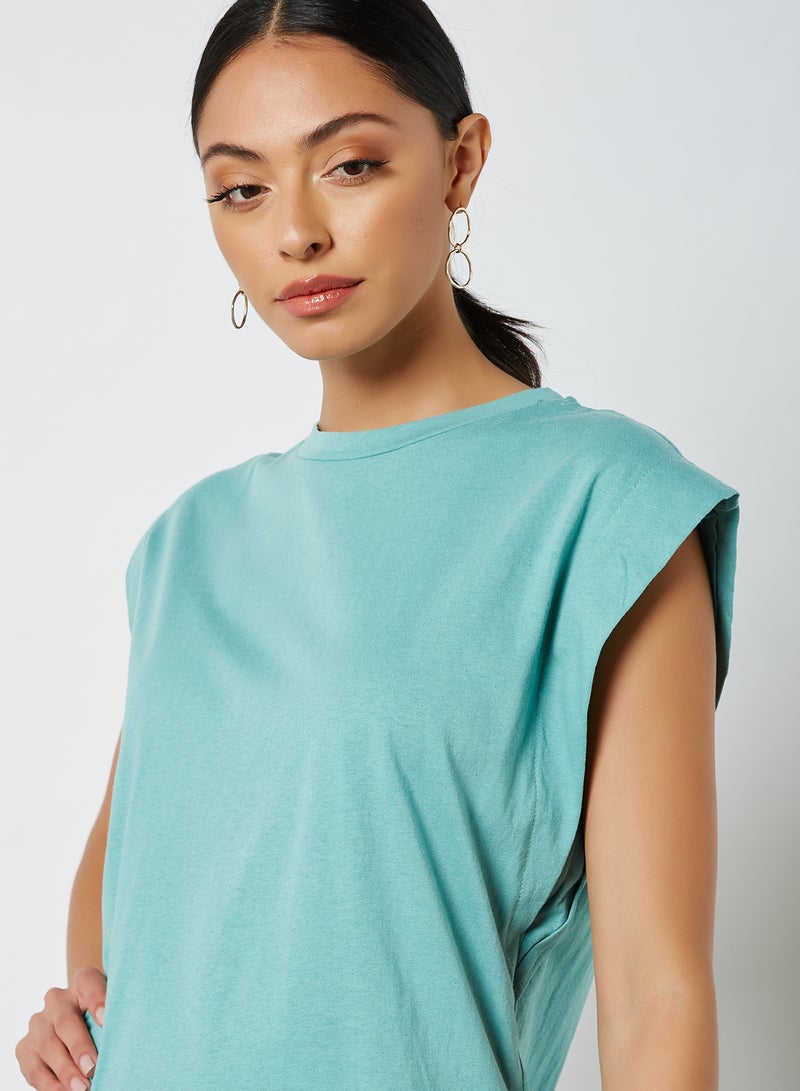 trendyol - Cap Sleeve Dress Mint - Image 1