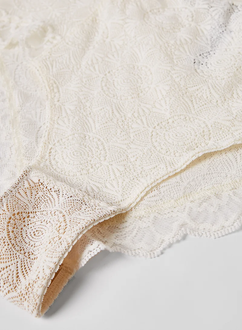 underprotection Fabienne Lace Hipster Briefs Creme