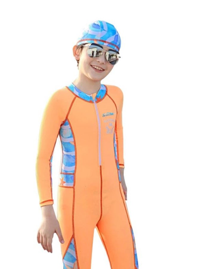 سويم لايف فستان سباحة أنيق مع قبعة  - Image 1