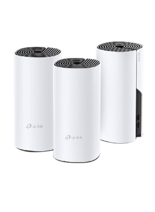 TP-LINK - Deco P9 (3-Pack) Whole Home Powerline Hybrid Mesh Wi-Fi System, Signal Through Walls, Coverage for 4-6 Bedroom Houses, 100 Devices Connectivity, One Wi-Fi Network Name, Parental Controls, Works with Alexa White - Image 1