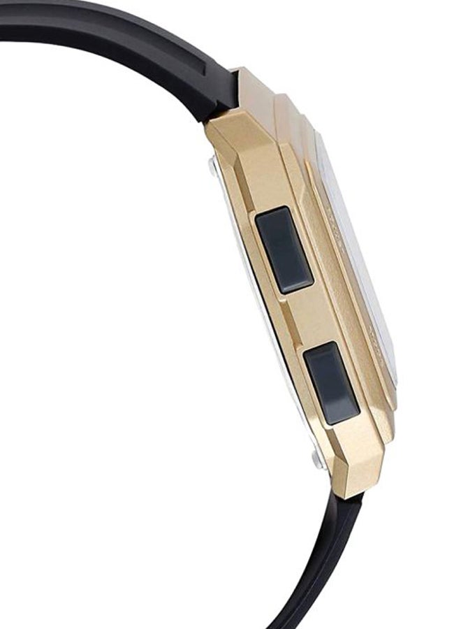 كاسيو ساعة يد رقمية بسوار من الراتينج طراز F-201WAM-5AVEF - مقاس 41 مم - لون أسود للنساء - Image 4