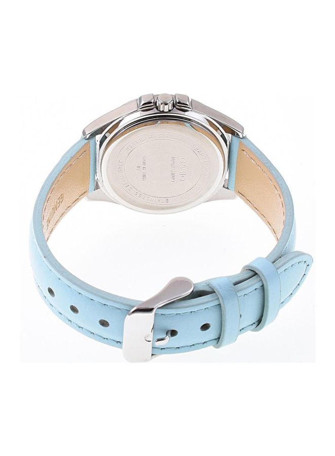 كاسيو ساعة يد إنتايسر بعقارب طراز LTP-2089L-2AVDF - 33 مم - أزرق للنساء - Image 2