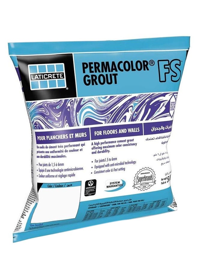 LATICRETE Permacolour Fs Grout Powder 44 Bright White 290x290x103mm  - Image 1