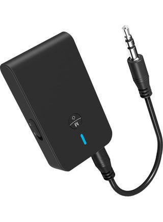 2 in 1 Bluetooth 5.0 Transmitter Receiver Wireless Audio Adapter V8993_P Black - v1619523760/N47006638A_1