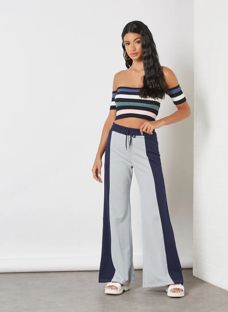 trendyol Colorblock Wide Pants