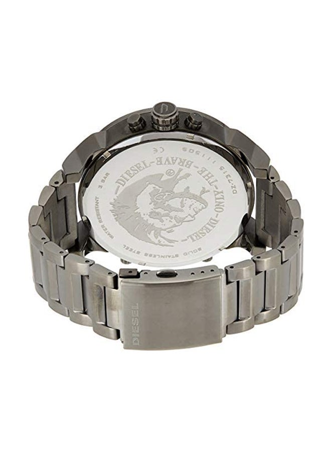 DIESEL men Mr. Daddy 2.0 Round Shape Stainless Steel Chronograph Wrist Watch 57 mm - Grey - DZ7315 - Image 5