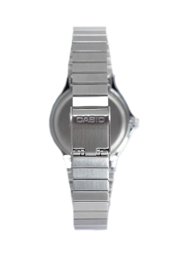 كاسيو ساعة يد بعقارب ومقاومة للماء طراز MQ-1000D-1ADF - 39 مم - فضي للنساء - Image 2