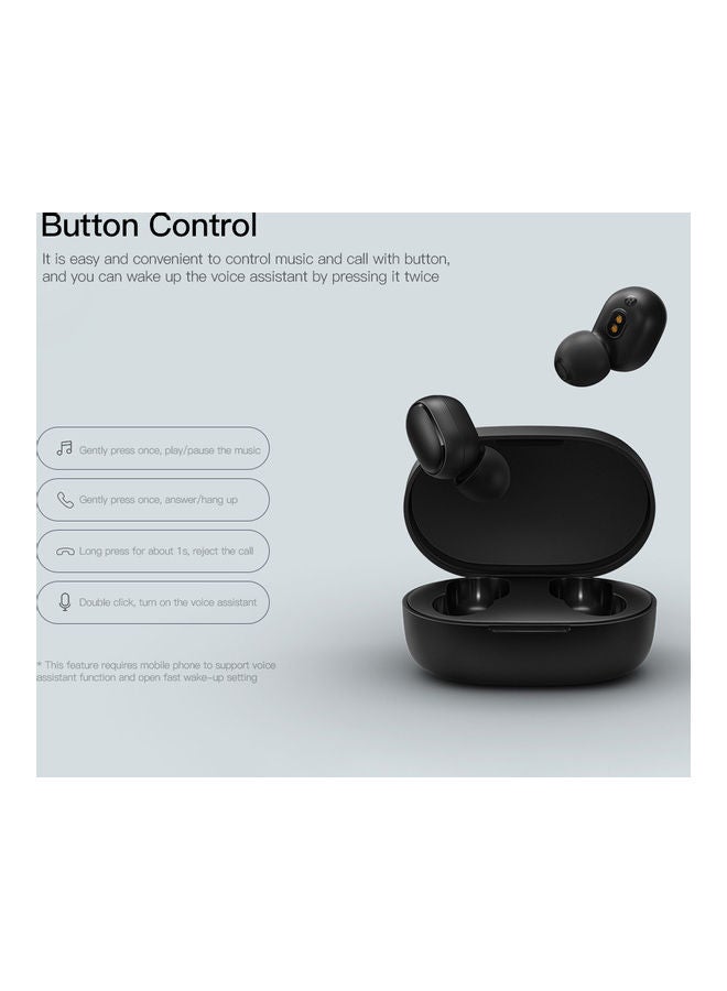 سماعة إيربادز لاسلكية TWS مع علبة شحن أسود - Image 2