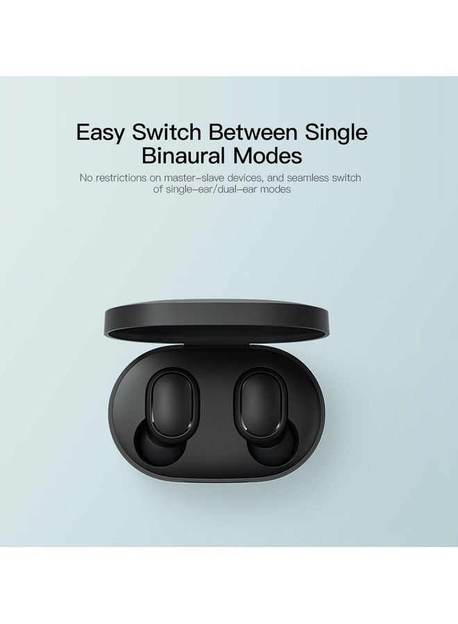 سماعة إيربادز لاسلكية TWS مع علبة شحن أسود - Image 4