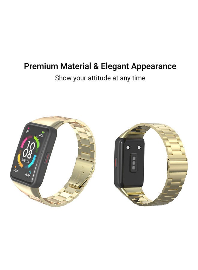 Replacement Strap For Honor Band 6 Gold - Image 2