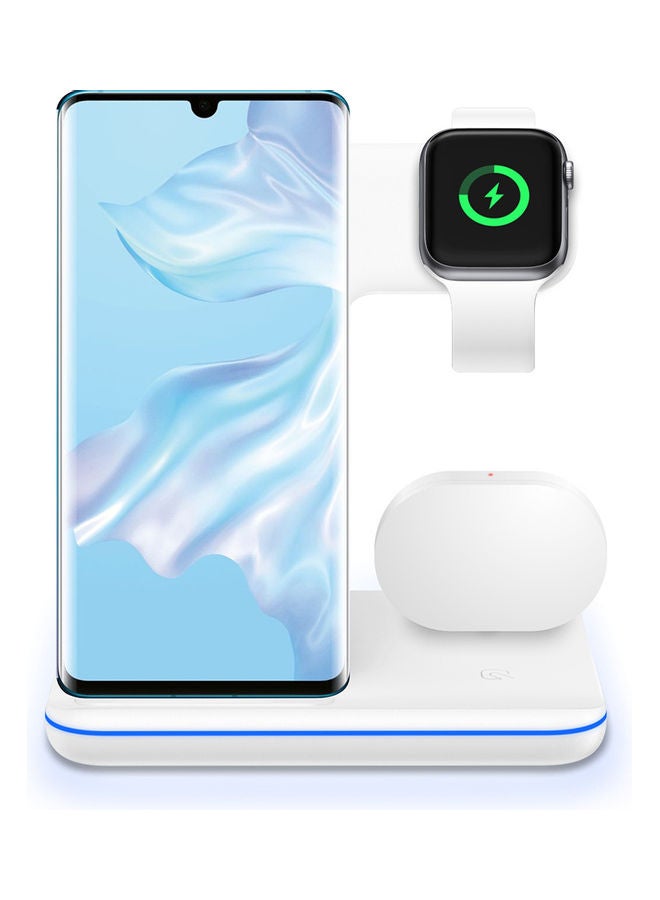3-in-1 Z5 Wireless Charger Stand White - Image 4