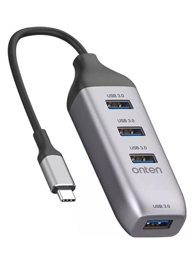 onten USB Type-C Adapter Silver/Black  - Image 1
