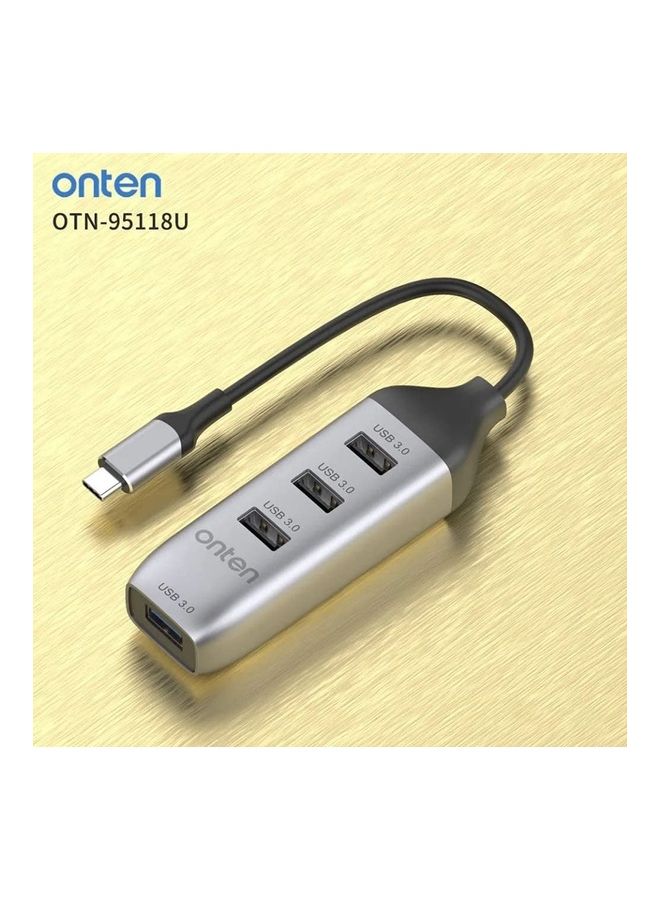 onten USB Type-C Adapter Silver/Black  - Image 2
