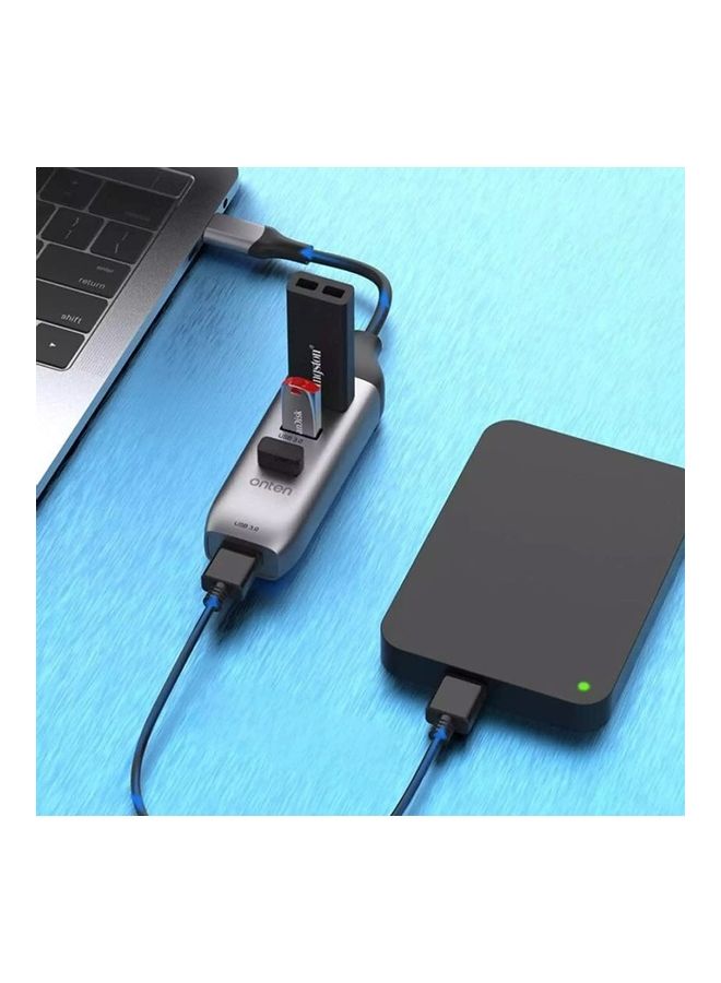 onten USB Type-C Adapter Silver/Black  - Image 3