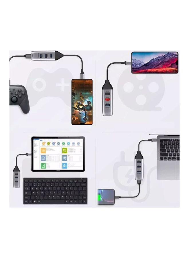 onten USB Type-C Adapter Silver/Black  - Image 4