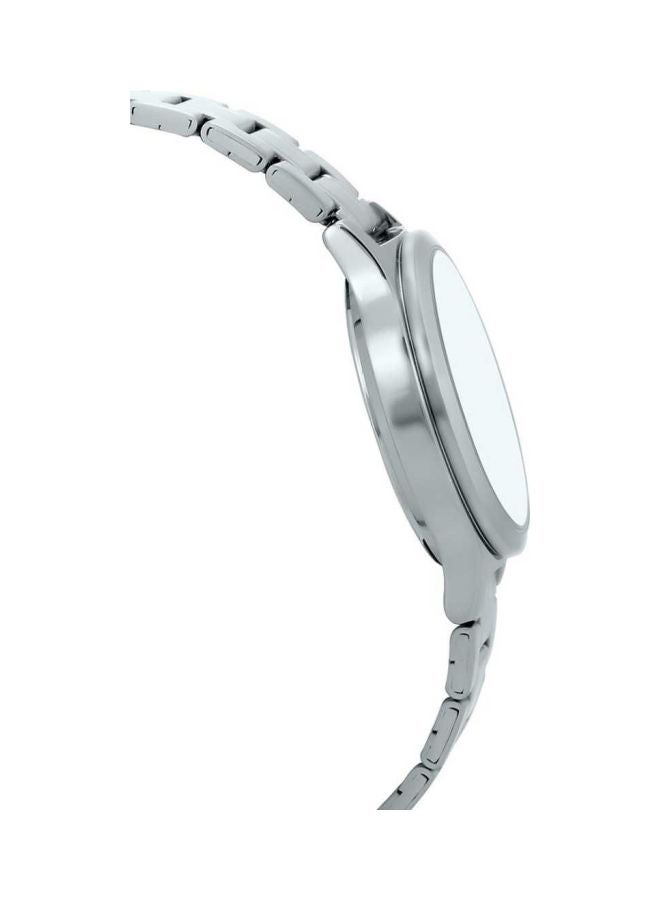 كاسيو ساعة يد بعقارب وسوار من الإستانلس ستيل طراز LTP-V300D-4AUDF - 33 مم - فضي للنساء - Image 4