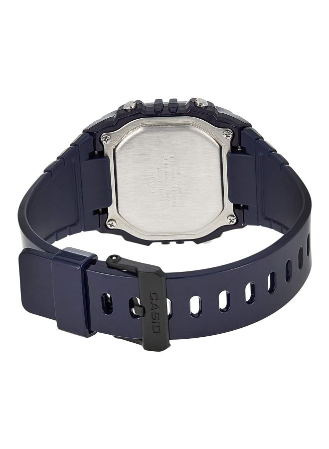 CASIO Men's Water Resistant Digital Watch W-215H-2AVDF - 40 mm - Blue - Image 2