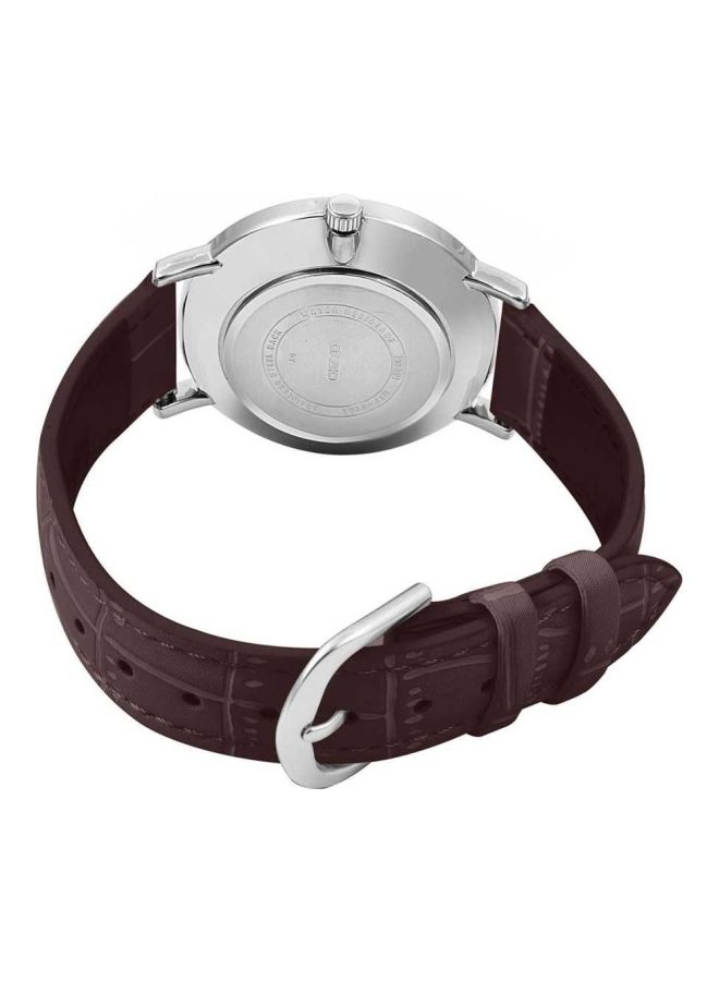 CASIO Men's Water Resistant Analog Watch MTP-VT01L-7B2UDF - 40 mm - Brown - Image 2