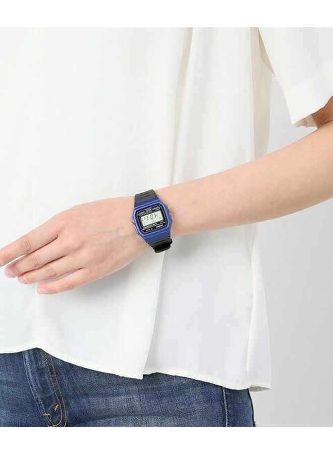 CASIO - Men's Resin Digital Watch F-91WM-2ADF - 35 mm - Black/Blue - Image 1