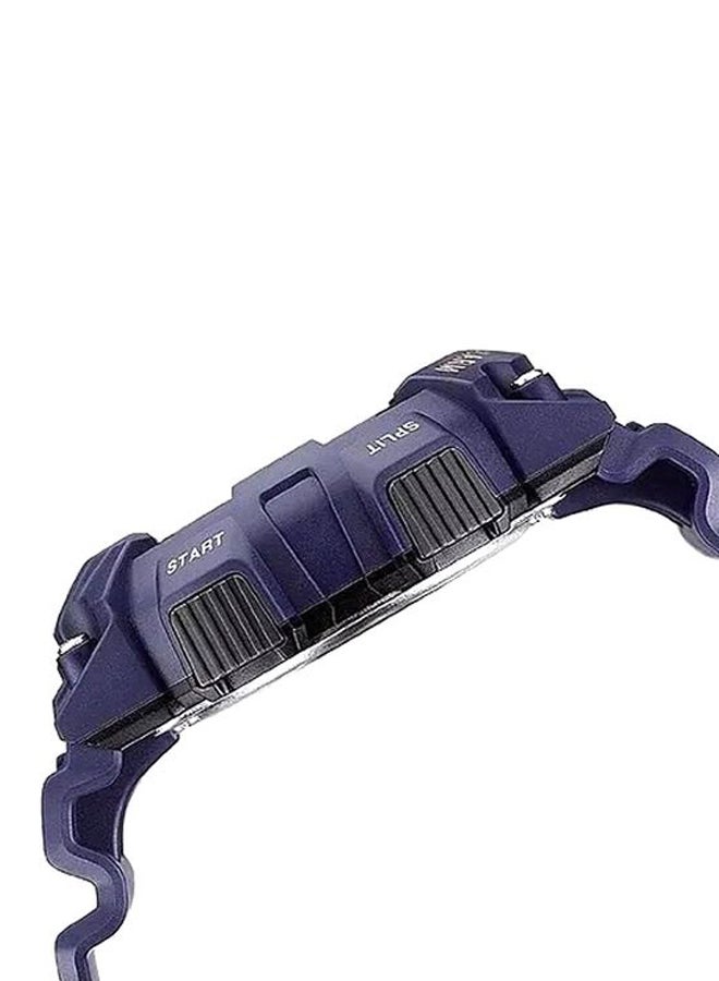 كاسيو ساعة يد رقمية مقاومة للماء طراز W-735H-2A - قياس 51 مم - لون أزرق للرجال - Image 3