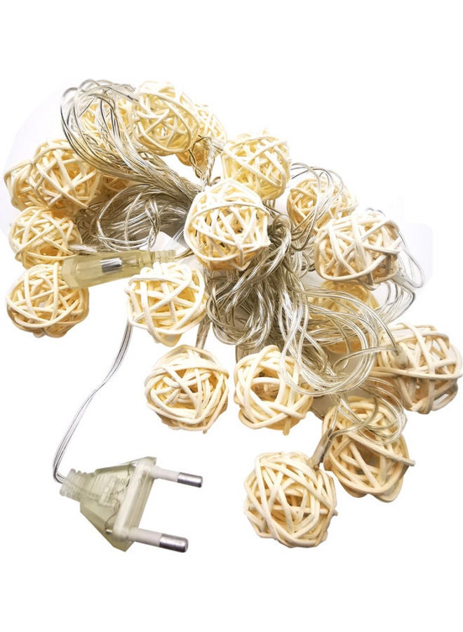 Creative Design LED Crystal Ball String Light Beige  - Image 2