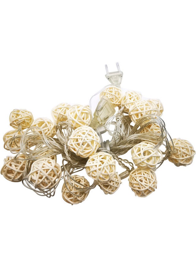 Creative Design LED Crystal Ball String Light Beige  - Image 1