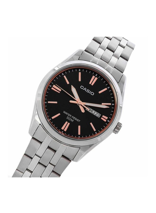 كاسيو ساعة يد إنتيسر كوارتز بعقارب طراز LTP-1335D-1A2VDF مقاس 30 مم - لون فضي للنساء - Image 5