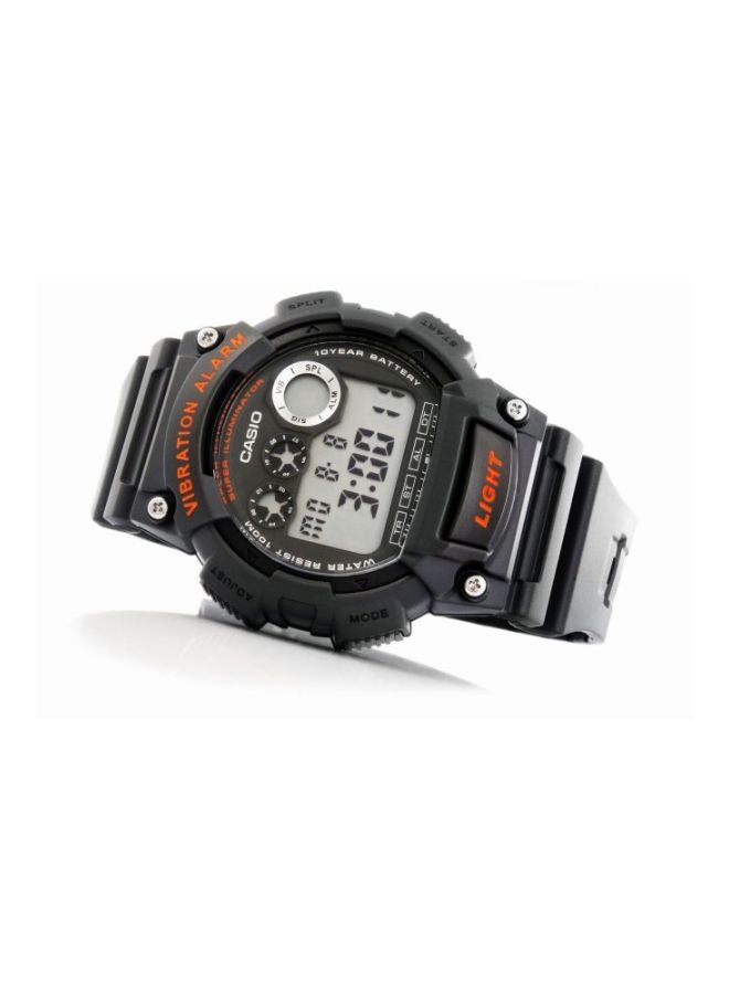 CASIO Men's Classic Water Resistant Digital Watch W-735H-8A - 51 mm - Black - Image 5