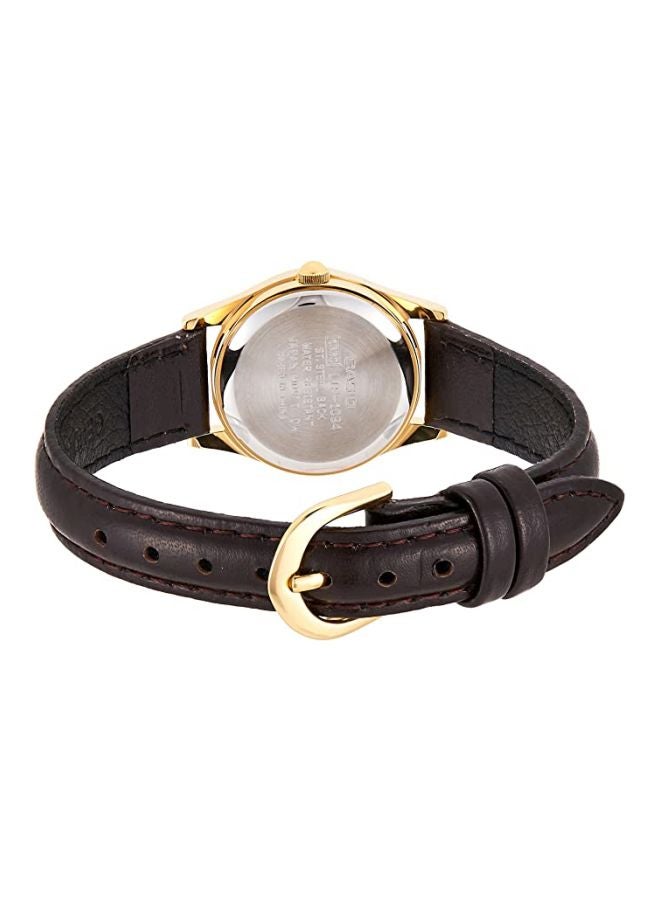 CASIO Women's Quartz Waterproof Leather Analog Watch LTP-1094Q-7B5RDF - 29 mm - Brown  - Image 2