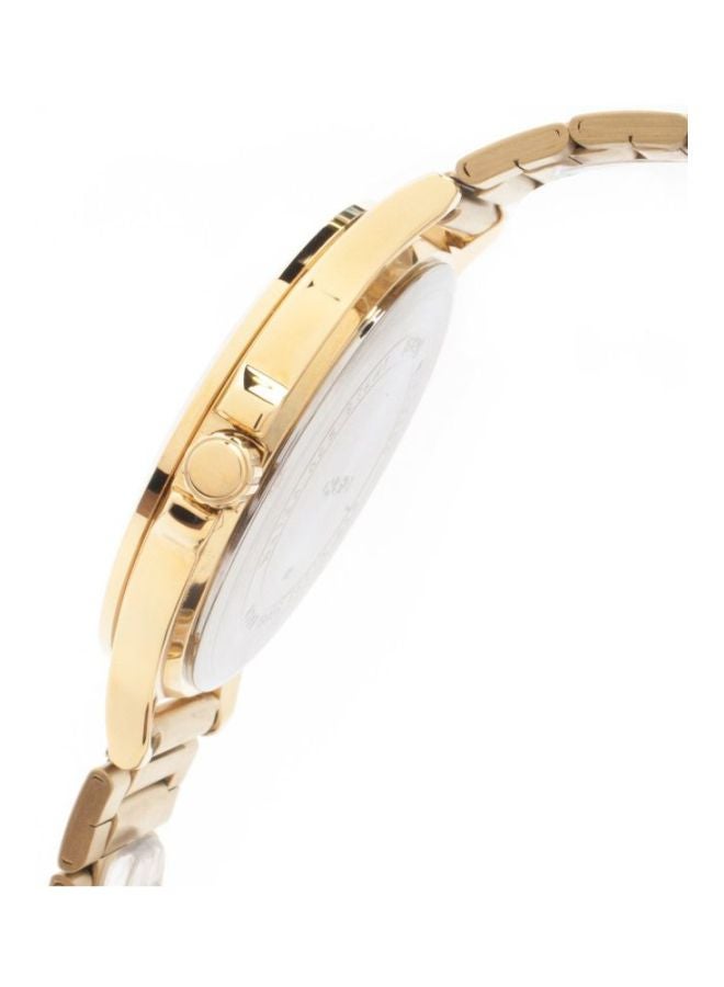 كاسيو ساعة يد بعقارب وسوار من الإستانلس ستيل طراز LTP-V300G-1AUDF - مقاس 33 مم - لون ذهبي للنساء - Image 3