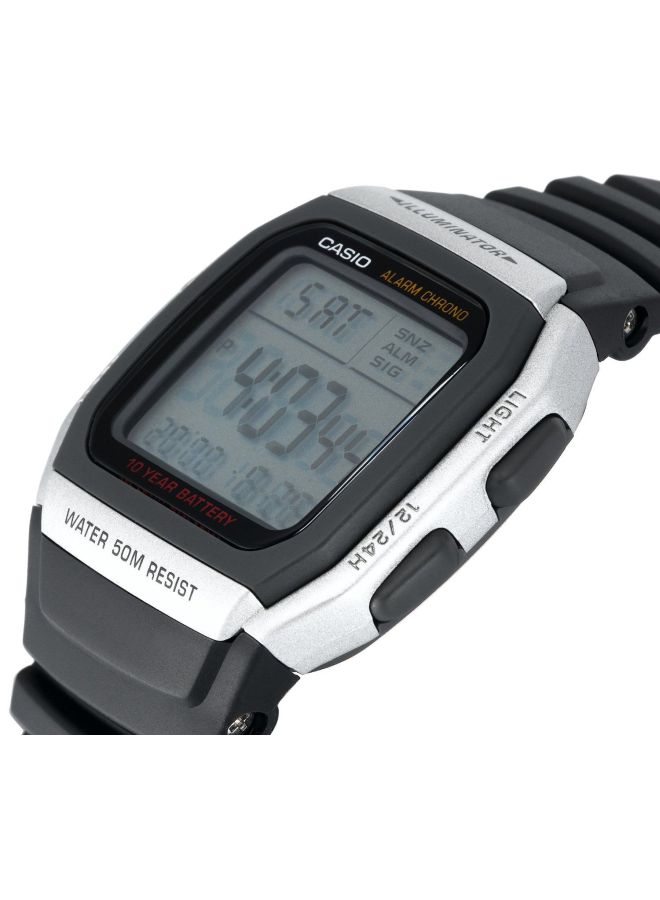 CASIO Men's Youth Water Resistant Digital Watch W-96H-1Avdf - 37 mm - Black - Image 4