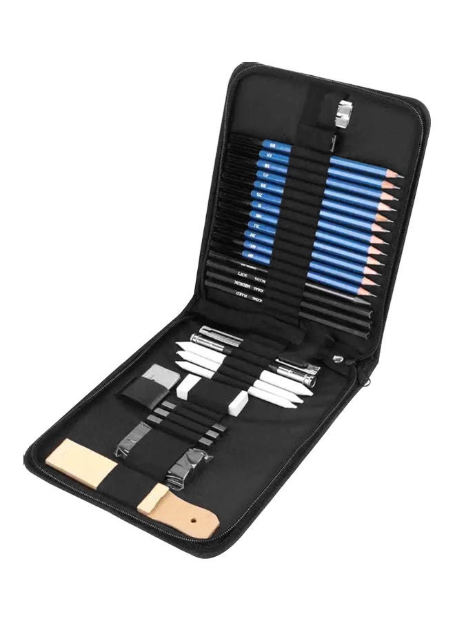 32-Piece Professional Drawing Pencils And Sketch Set Multicolour - Image 1