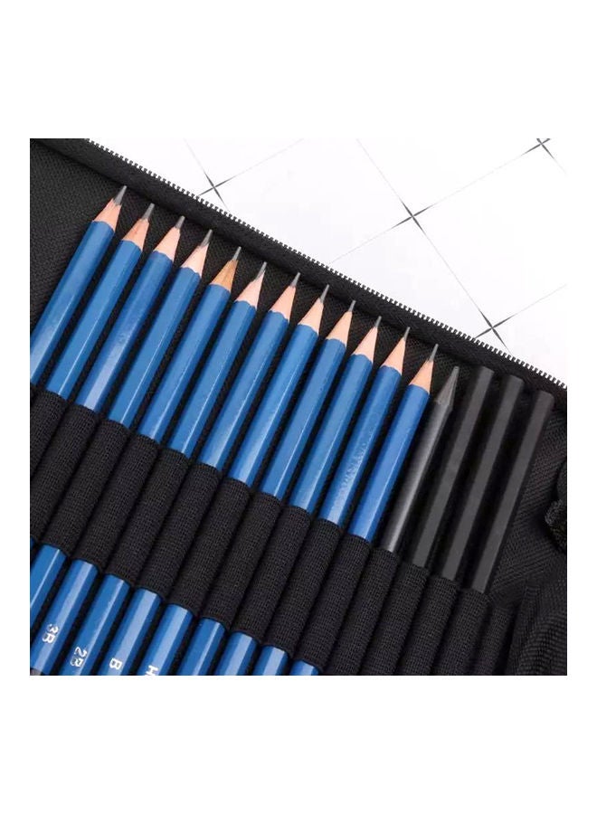 32-Piece Professional Drawing Pencils And Sketch Set Multicolour - Image 4