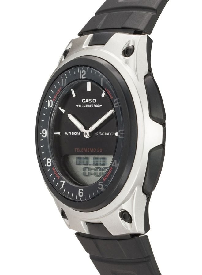 CASIO Men's Youth Series Analog-Digital Watch AW-80-1AVDF - 40 mm - Black - Image 4