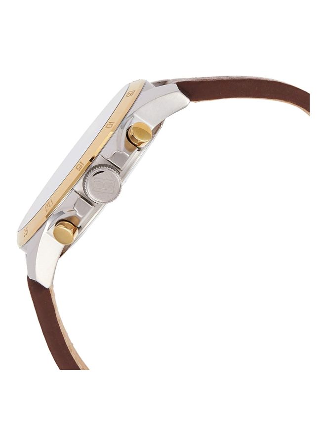 TOMMY HILFIGER - Men's Leather Chronograph Watch 1791561 - Image 1