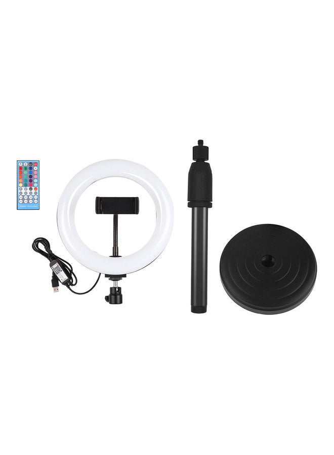 7.9 Inch Curved Surface Ring Light Set With Remote Control Black  - Image 5