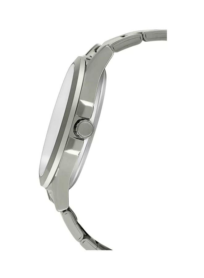 كاسيو ساعة يد بعقارب وسوار من الإستانلس ستيل طراز MTP-1381D-1AVDF - 40 مم - فضي للرجال - Image 3