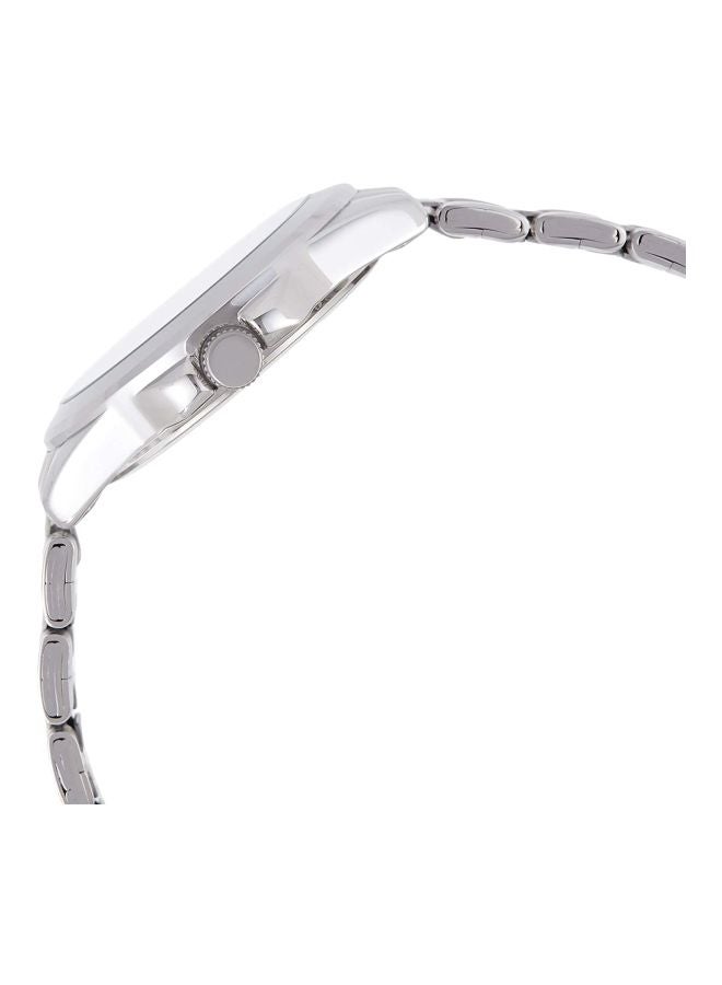 كاسيو ساعة يد بعقارب ومقاومة للماء طراز MTP-1215A-1ADF - 38 مم - فضي للرجال - Image 3