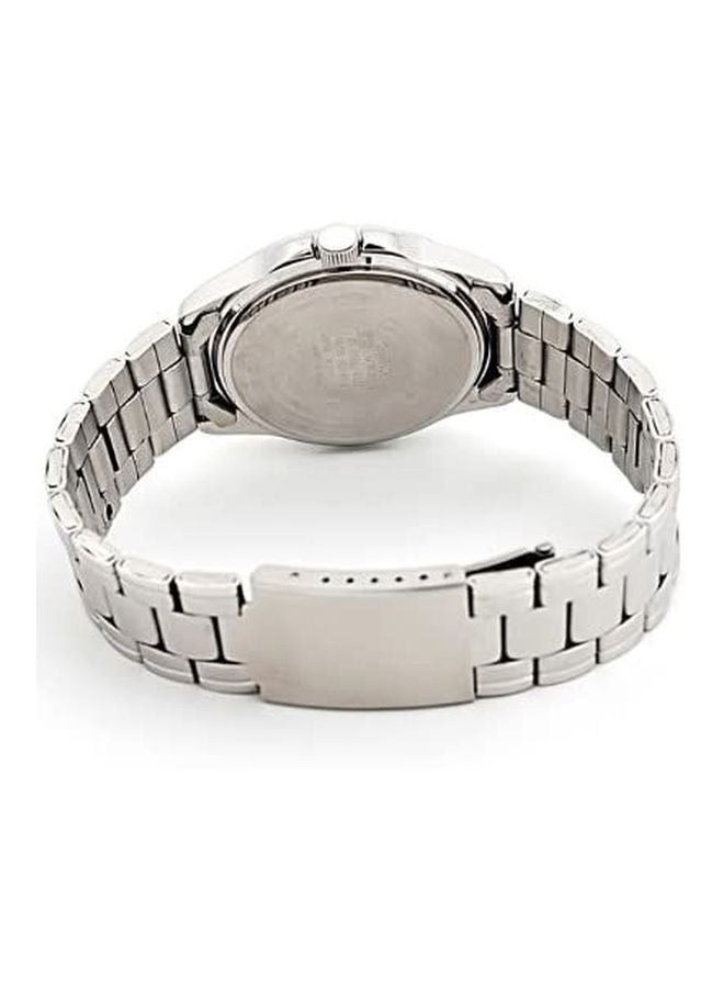 كاسيو ساعة يد بعقارب ومقاومة للماء طراز MTP-1215A-1ADF - 38 مم - فضي للرجال - Image 2