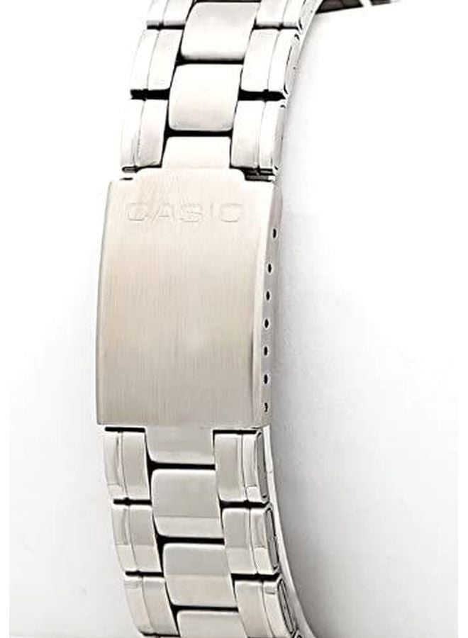 كاسيو ساعة يد بعقارب ومقاومة للماء طراز MTP-1215A-1ADF - 38 مم - فضي للرجال - Image 5