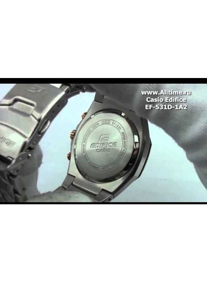 كاسيو ساعة يد إيديفايس كرونوغراف EF-531D-1A2VDF للرجال - Image 3