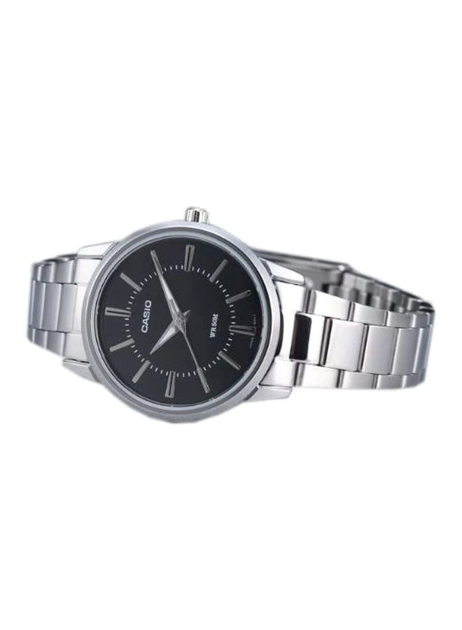 كاسيو ساعة يد بعقارب مقاومة للماء من إنتايسر طراز LTP-1303D-1AVDF - 30 مم - فضي للنساء - Image 3