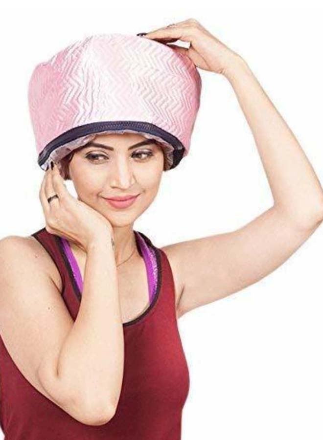 Hair Steamer Cap Pink 23 x 17cm - Image 3