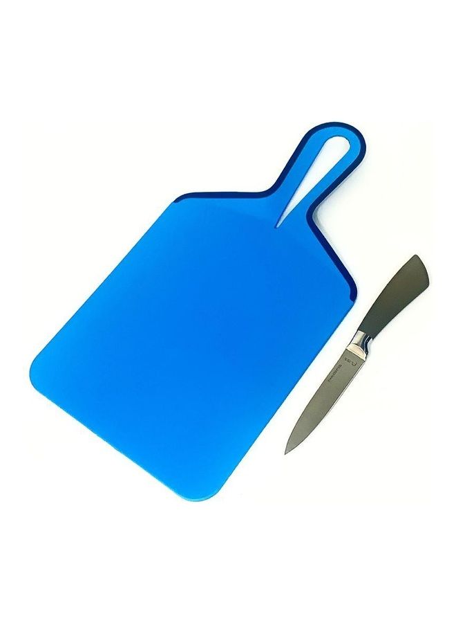 إليس كيتشنوير لوح تقطيع مع سكين مصنوعة من الستانلس ستيل أزرق / فضي - Image 1