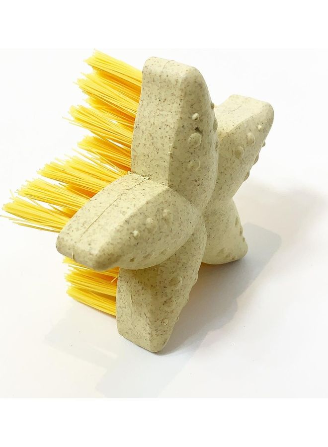 إليس كيتشنوير فرشاة تنظيف بتصميم نجمة بيج/أصفر - Image 1