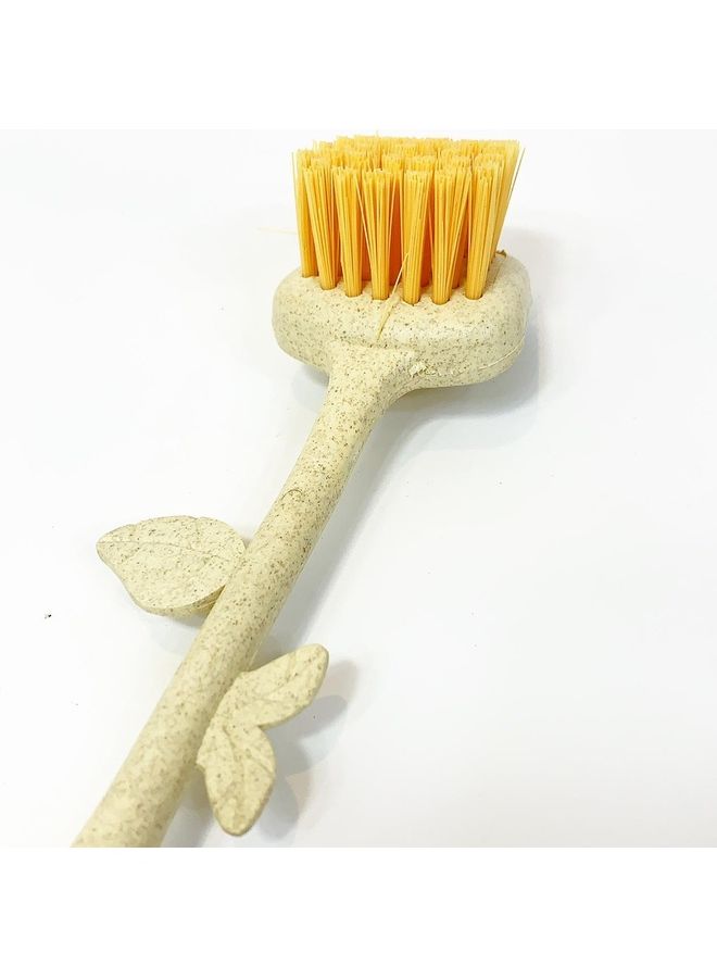 إليس كيتشنوير فرشاة تنظيف بلاستيكية بيج/أصفر - Image 2
