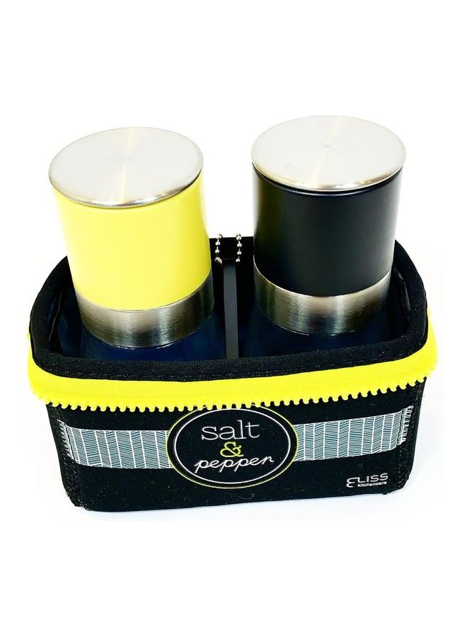 إليس كيتشنوير طقم مطحنة ملح وفلفل مصنوعة من الزجاج مكون من 3 قطع متعدد الألوان - Image 1