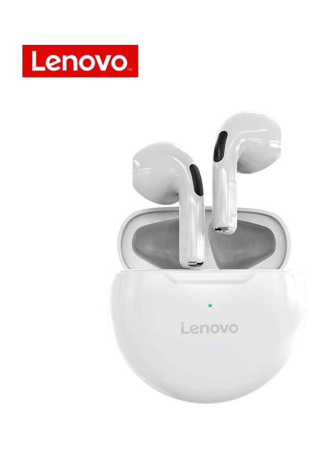 لينوفو Lenovo HT38 TWS Headphone BT5.0 Wireless Headphone Semi-in-ear Sports Earbuds with Smart Touch Control Wide Compatibility White White  - Image 1